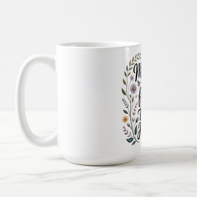 Caneca De Café Mães Criam Futuros Com Mãos Terna (Esquerda)