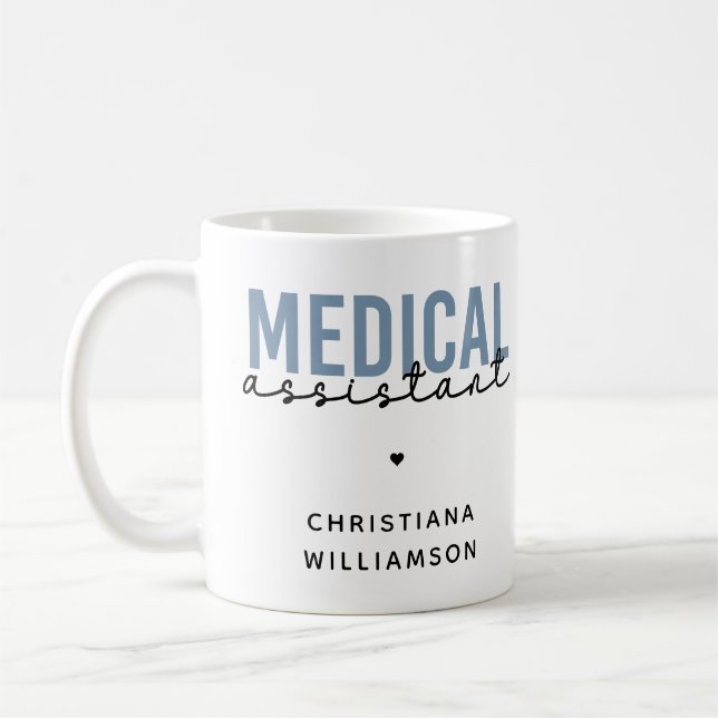 Caneca De Café Mães do Assistente Médico Personalizado | Assisten (Esquerda)