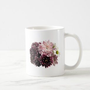 Caneca De Café Mães e margaridas escuras e claras