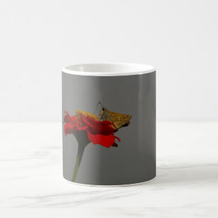 Caneca De Café Mães e Zinnia Vermelha