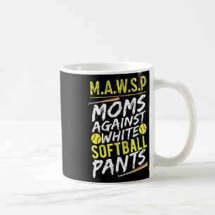 Caneca De Café Mães Mawsp Contra Calças Macias Brancas Mãe Macia