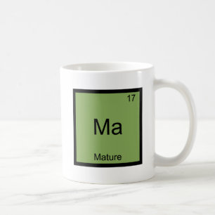 Caneca De Café Mães - Símbolo de Elemento de Química Engraçad