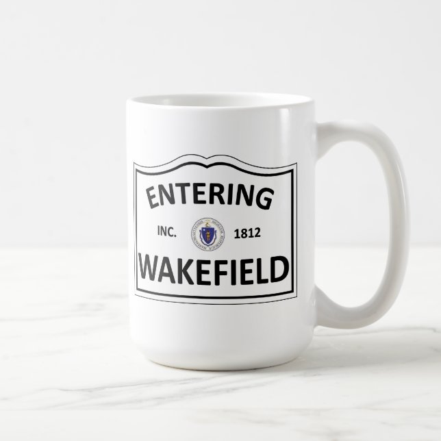 Caneca De Café MÃES Townie da massa da cidade natal de WAKEFIELD (Direita)