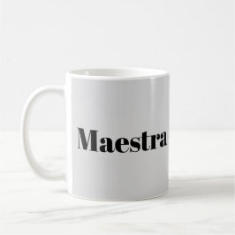 Caneca De Café Maestra Regente Pianista Música Tema