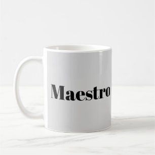 Caneca De Café Maestro Regente Pianista Músico Tema Musical