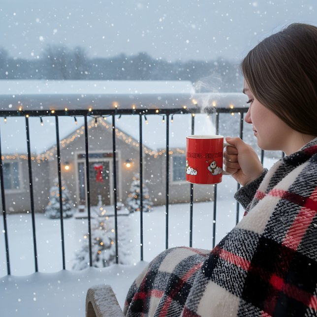 Caneca De Café MagChillin' With My Snowmies Cute Snowman Winter  (Criador carregado)