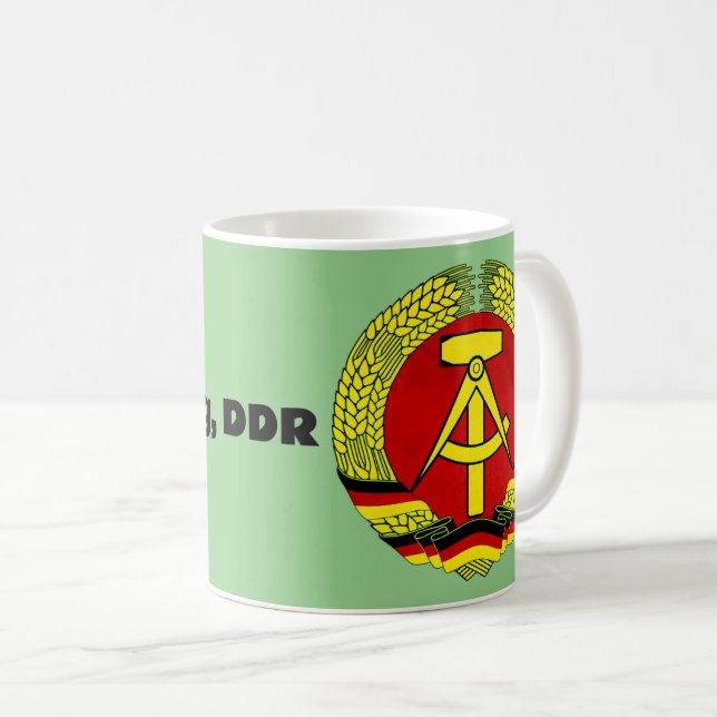 Caneca De Café Magdeburg, DDR, Magdeburg, Alemanha (Ossi) (Frente Esquerda)