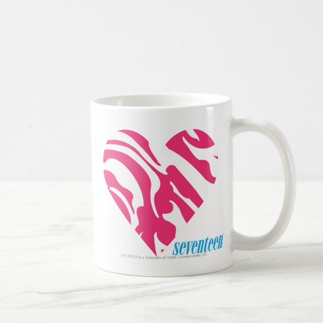 Caneca De Café Magenta 2 da zebra (Direita)