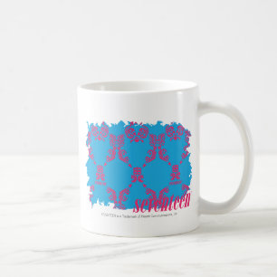 Caneca De Café Magenta-Aqua 4 do damasco