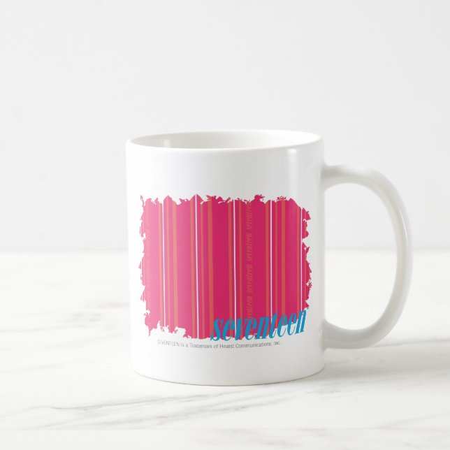 Caneca De Café Magenta fina 2 das listras (Direita)