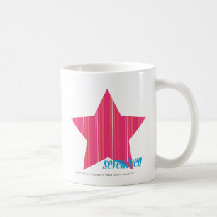 Caneca De Café Magenta fina 3 das listras