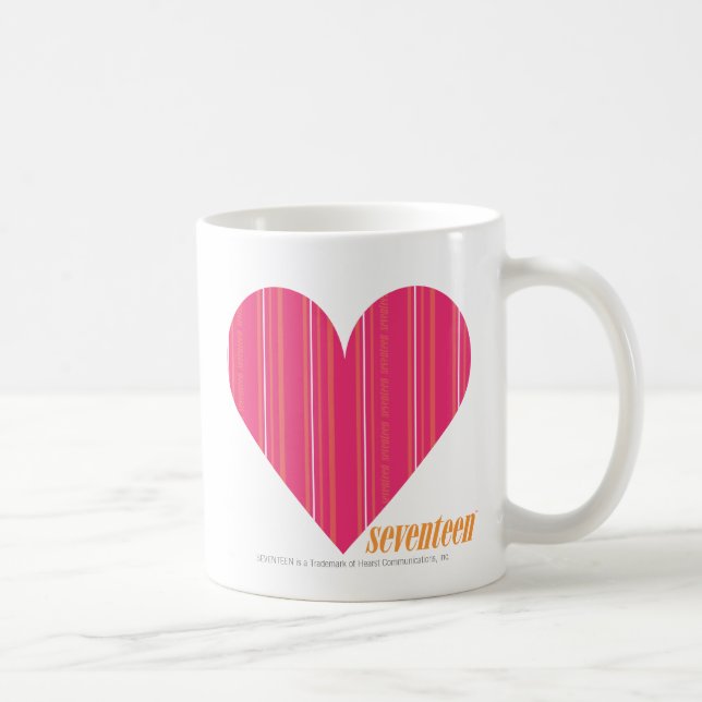 Caneca De Café Magenta fina 4 das listras (Direita)