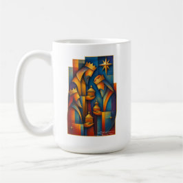 Caneca De Café Magi Geométrico - Estrela de Natal dos Três Reis M