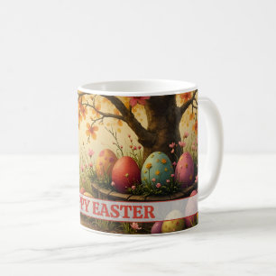 Caneca De Café Magia das Flores da Primavera com o Esplendor do O