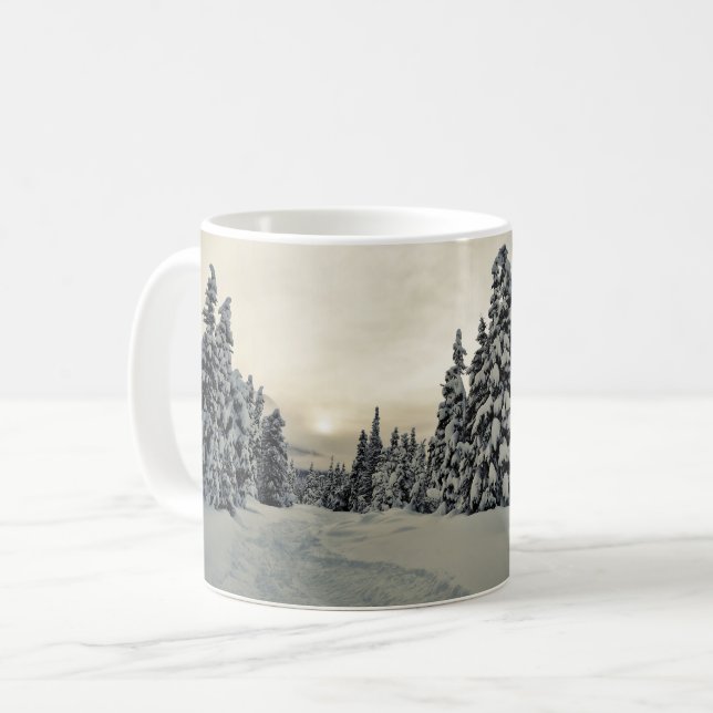 Caneca De Café Magia de inverno (Frente Esquerda)