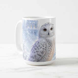 Caneca De Café Magia de Inverno da Coruja Branca
