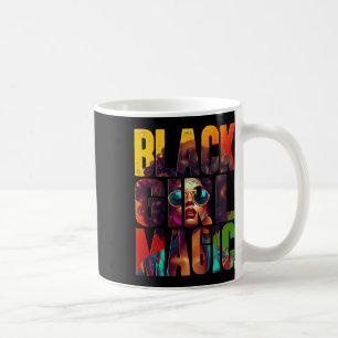 Caneca De Café Magia de Menina Preta Afro Rainha Afro-Americana P