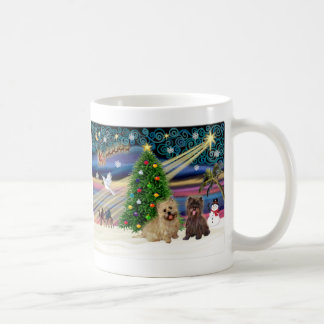 Caneca De Café Magia de Natal - Par de Cairn - trigo e tigrado