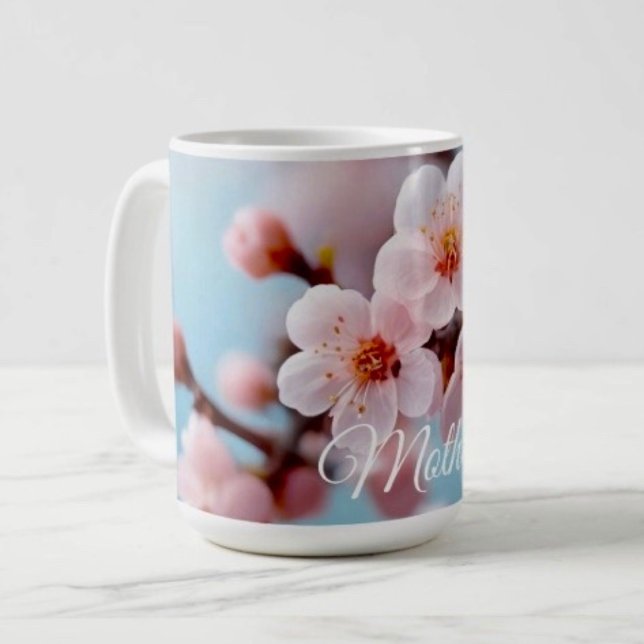 Caneca De Café Magia do Florescer Rosa (Criador carregado)