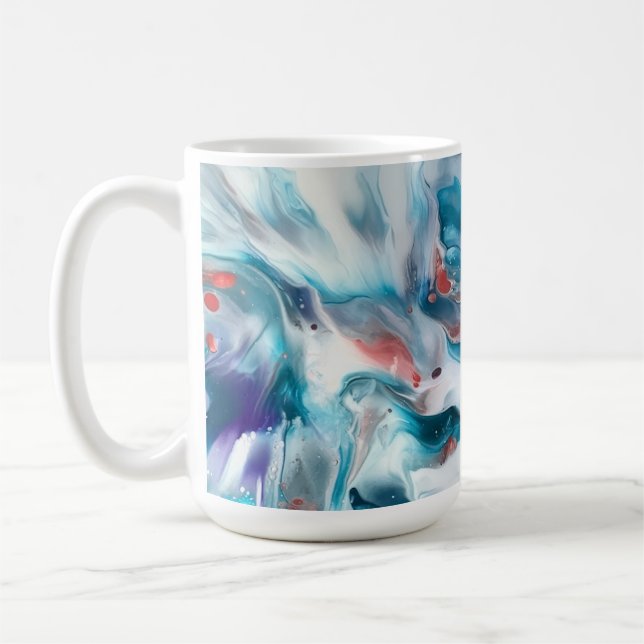 Caneca De Café Magia Verde-azulada (Esquerda)