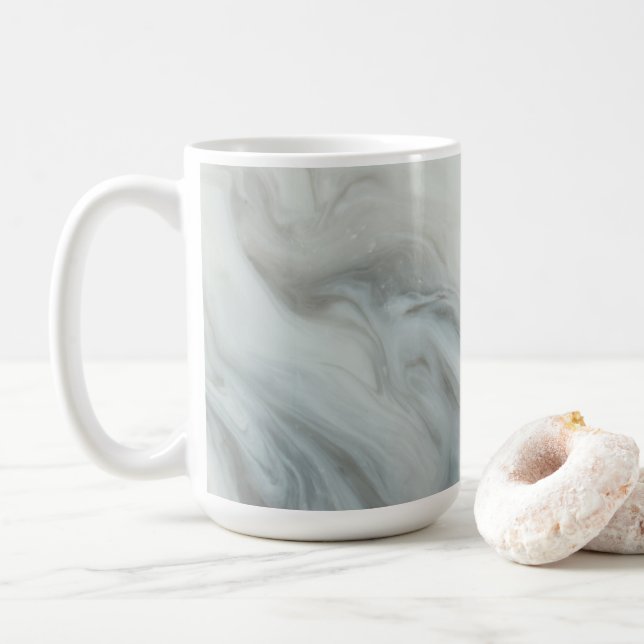 Caneca De Café Mágica clássica da cinza de mármore (Com Donut)