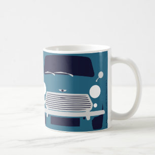 Caneca De Café Mágica de arte minimalista do Mini Carro Clássic