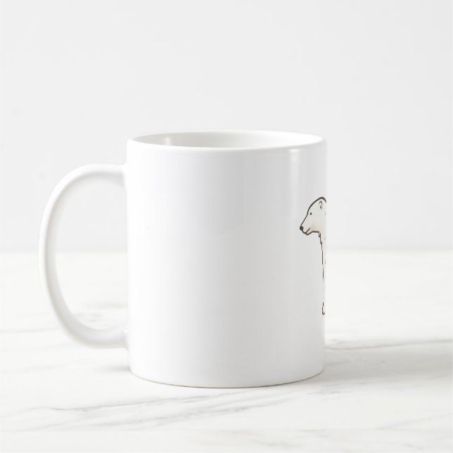 Caneca De Café Mágica de urso polar (Esquerda)