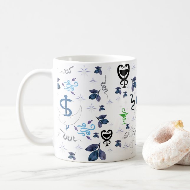 Caneca De Café Mágica feiticeira de cobras-feitiez cobra (Com Donut)