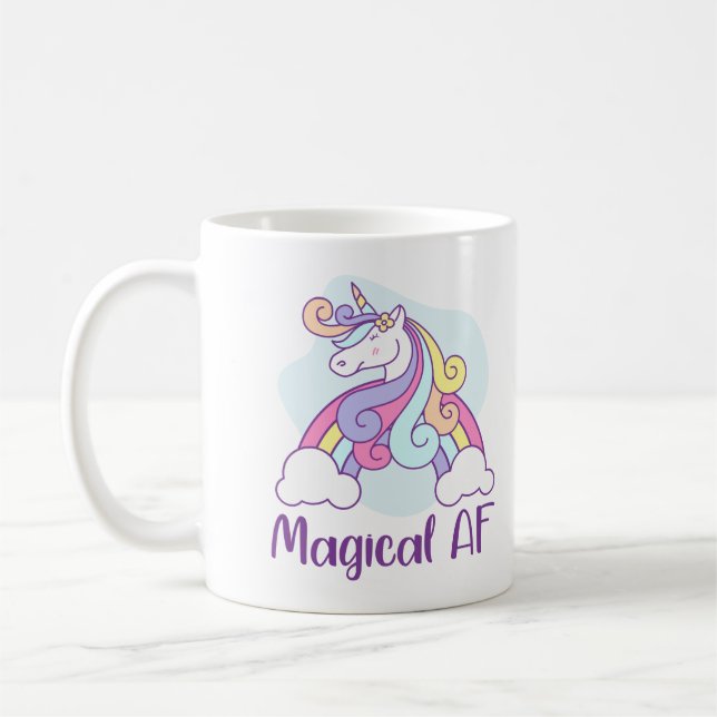 Caneca De Café Magical AF | Unicórnio (Esquerda)