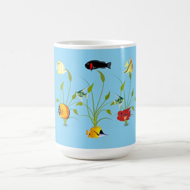 Caneca De Café Magical Fish and Plants Ocean Coffee Cup (Centro)