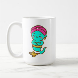Caneca De Café Magical Kawaii Djinn - Neon Spirit