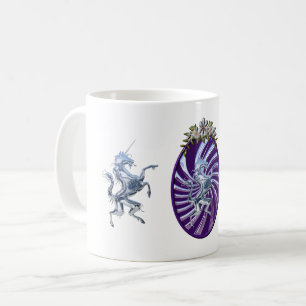 Caneca De Café Magical Mythical Silver Unicorn