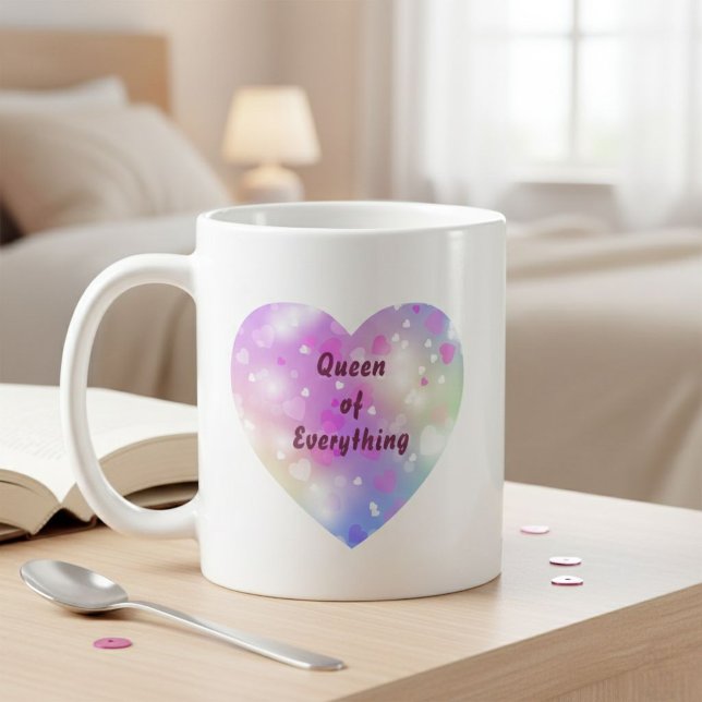 Caneca De Café Magical Pink Heart Pattern Mug (Criador carregado)