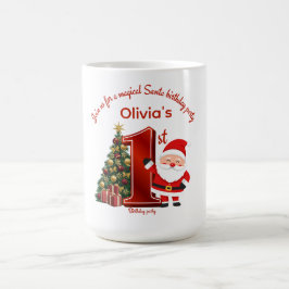 Caneca De Café Magical Santa Birthday Design for Kids