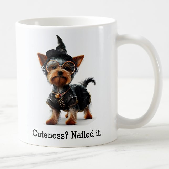 Caneca De Café Magical Yorkie no assistente (Criador carregado)
