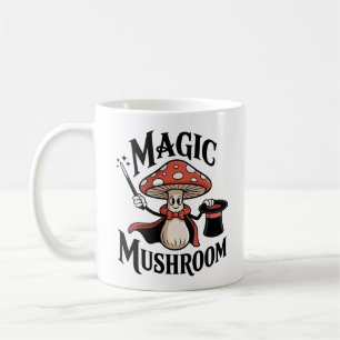 Caneca De Café Mágico Cogumelo Ilusionista