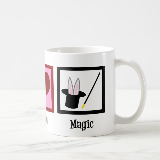 Caneca De Café Mágico de Magia de Paz e Amor (Direita)