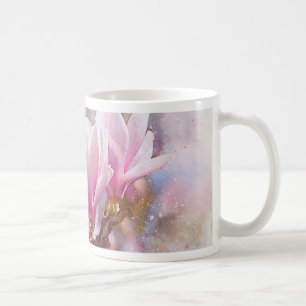 Caneca De Café Magnésia rosada a púrpura florida - Flor Primavera