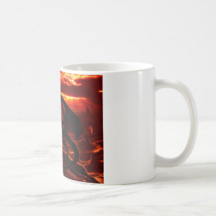 Caneca De Café Magnífico Dragão Vermelho