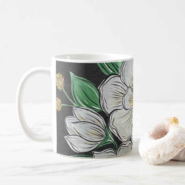 Caneca De Café Magnolias Café Mug (Com Donut)