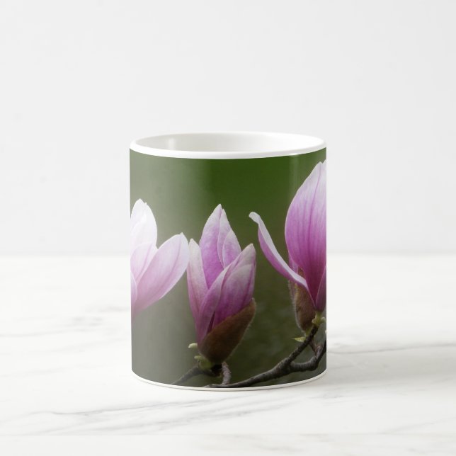 Caneca De Café Magnólias cor-de-rosa (Centro)