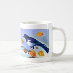 Caneca De Café Magpie 2012 do outono