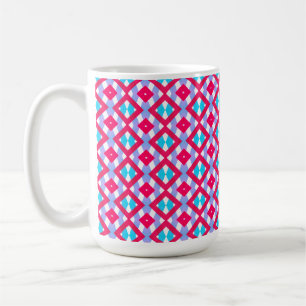 Caneca De Café Mágula cor-de-rosa, púrpura e azul