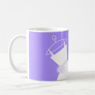 Caneca De Café Mágula Roxo de Casamento