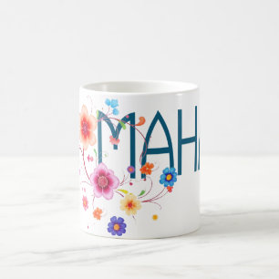 Caneca De Café MAHA Floral