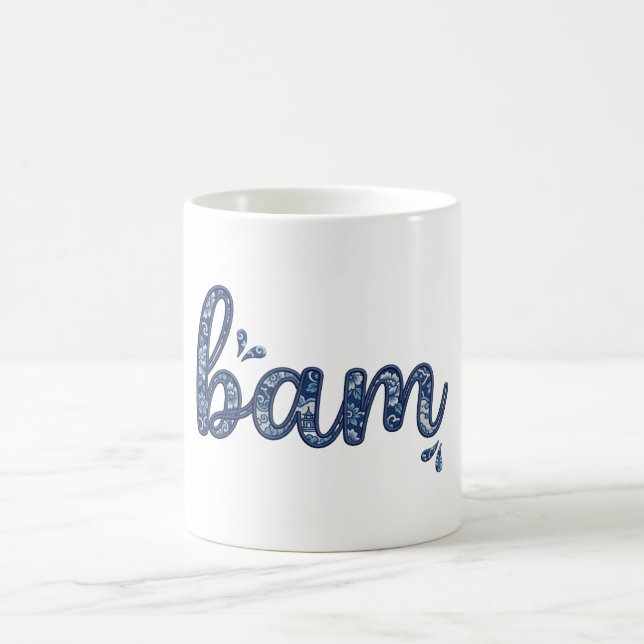 Caneca de Café Mahjong Chinoiserie Chic Bam  (Centro)