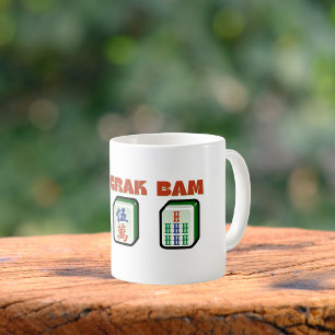 Caneca De Café Mahjong Dot Crak Bam