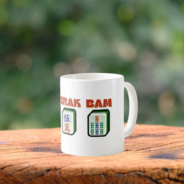 Caneca De Café Mahjong Dot Crak Bam (Criador carregado)
