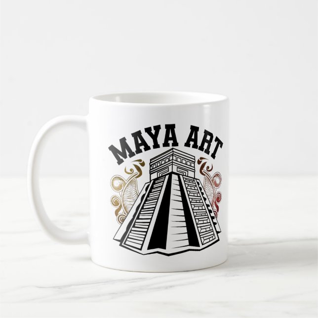 Caneca De Café Maias Padrões: Arte Eterno (Esquerda)