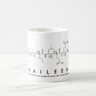 Caneca De Café Maileen peptide name mug